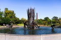 Eli bates fountain in Chicago Lincoln park