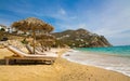 Elia beach in Mykonos, Greece Royalty Free Stock Photo