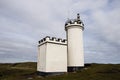 Elie Ness Lighthouse in coastal town Elie, Scotland, UK