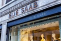 Elie Saab store window display in London central store bouitique Royalty Free Stock Photo