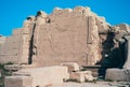 Elief of Thutmose III Killing Canaanite Enemies at the Battle of Megiddo in Karnak Temple, Egypt