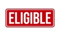 Eligible Rubber Stamp. Eligible Grunge Stamp Seal Vector Illustration Royalty Free Stock Photo
