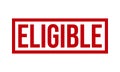 Eligible Rubber Stamp. Eligible Grunge Stamp Seal Vector Illustration Royalty Free Stock Photo