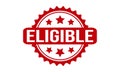 Eligible Rubber Stamp. Eligible Grunge Stamp Seal Vector Illustration Royalty Free Stock Photo