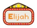 Elijah Name Movie Theatre Marquee