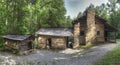 Elijah Oliver Log Cabin, Great Smoky Mountains National Park Royalty Free Stock Photo