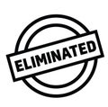Eliminated rubber stamp Royalty Free Stock Photo