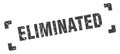 eliminated stamp Royalty Free Stock Photo