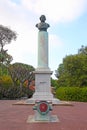 The Eliott Memorial column inside the La Alameda Gardens, Gibraltar.