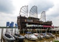 Elisa floating restaurant in Saigon Port Royalty Free Stock Photo