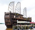 Elisa floating restaurant in Saigon Port Royalty Free Stock Photo