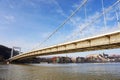 Elisabeth bridge over Danube river in Budapest, Hungary, Europe Royalty Free Stock Photo