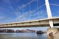 Elisabeth bridge over Danube river in Budapest, Hungary, Europe Royalty Free Stock Photo