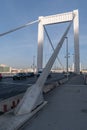 Elisabeth Bridge over Danube river with traffic in Budapest, Hungary Royalty Free Stock Photo