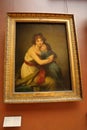 Elisabeth Louise VIGEE LE BRUN Oil painting  at Louvre museum in Paris Royalty Free Stock Photo