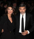 Elisabetta Canalis and George Clooney