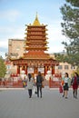 ELISTA, RUSSIA. A pagoda of Seven Days in Elista. Kalmykia