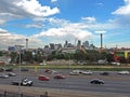 Elitch Gardens and the Downtown Denver Colorado Skyline