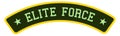 Elite force badge. Military tag. Army patch