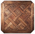Elite modular parquet. Natural wooden flooring with luxury texture and pattern. Top view