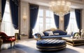 Elite Retreat: Opulent High-End Room Interior in a Luxurious Classy Setting