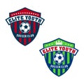 Elite youth logo soccer club illustration vector