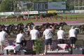 210530 - Elitloppet trotting event at Solvalla track in Stockholm Sweden. Royalty Free Stock Photo