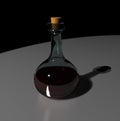 Elixir, 3d rendering glass bottle fantasy games