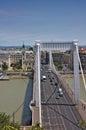 Elizabeth bridge in Budapest Hungary Royalty Free Stock Photo
