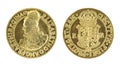 Elizabeth I Gold Sovereign Royalty Free Stock Photo