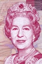 Elizabeth II a portrait from Bahamian money