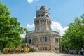 Elizabeth Lookout tower on Janos Hill (Janos-hegy) in Budapest, Hungary Royalty Free Stock Photo