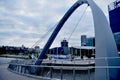 Elizabeth Quay Bridge crossing swan river in Perth, Australia Royalty Free Stock Photo