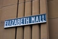 Elizabeth Street Mall Street Sign