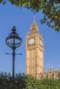 The Elizabeth Tower also known as Big Ben in London, England Royalty Free Stock Photo