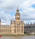 Elizabeth Tower with Big Ben bell insid, Palace of Westminster in London