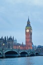 The Elizabeth Tower, known as Big Ben in London Royalty Free Stock Photo