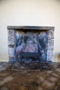 Elizabethan country house fire place, Kirby Hall Northamptonshire England Royalty Free Stock Photo