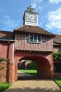 Elizabethan Gatehouse and clock Royalty Free Stock Photo