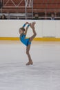 Elizaveta Chernova from Russia performs Bronze Class III Girls Free Skating Program Royalty Free Stock Photo