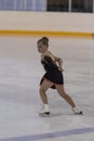 Elizaveta Zaharchuk from Belarus performs Bronze Class IV Girls Free Skating Program Royalty Free Stock Photo