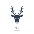 Elk icon. Trendy flat vector Elk icon on white background from a