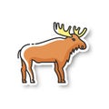 Elk patch Royalty Free Stock Photo