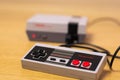 ELKINS PARK, PENNSYLVANIA - October 14, 2020: The Controller of a Nintendo Entertainment System Classic Edition Plugged Into the