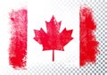 Vector Illustration Distressed Grunge Flag Of Canada