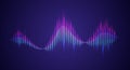 Vector Illustration Colorful Sound Wave Equalizer Royalty Free Stock Photo