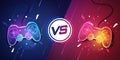 Player Versus Concept. Game Or Esport Battle. Royalty Free Stock Photo