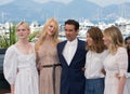 Elle Fanning, Nicole Kidman, Colin Farrell, Sofia Coppola & Kirsten Dunst Royalty Free Stock Photo