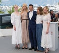 Elle Fanning, Nicole Kidman, Colin Farrell, Sofia Coppola & Kirsten Dunst Royalty Free Stock Photo