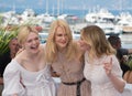 Elle Fanning, Nicole Kidman & Kirsten Dunst Royalty Free Stock Photo